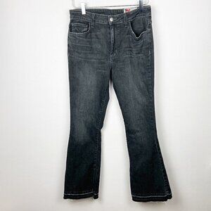 SIWY | Black Boot Cut Split Raw Edge Hem 29